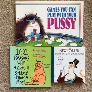 Four cat books - all new / good condition